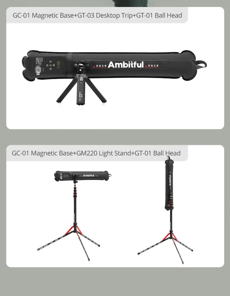 Ambitful GC12 Gold Crow 12 Flexible Inflatable LED Soft Light 2700K–6500K